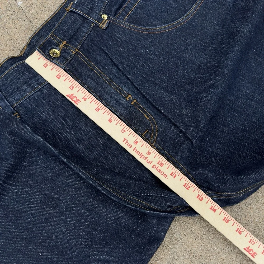 VTG Rocawear Baggy Blue Denim Jeans Men's 42x33 Wide Leg Loose Fit Hip Hop Y2K‎